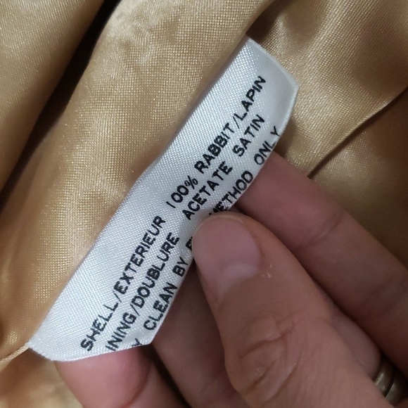 Vintage women's Opera rabbit tanned fur jacket Medium - Picture 3 of 7